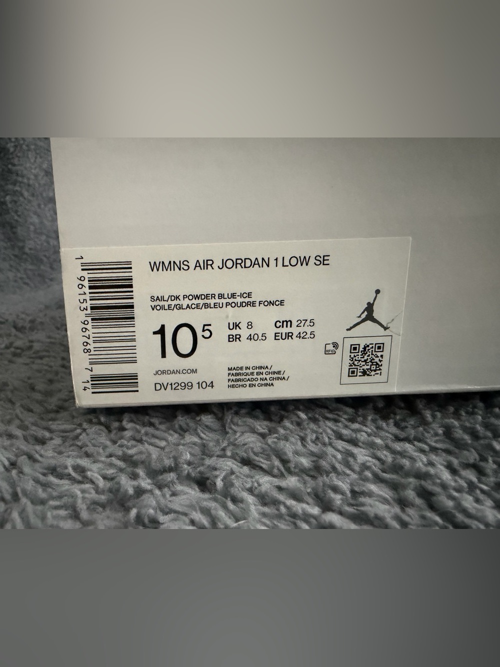 Air Jordan 1 Low SE “Reverse Ice Blue” – Women’s 10.5 - Picture 6 of 8